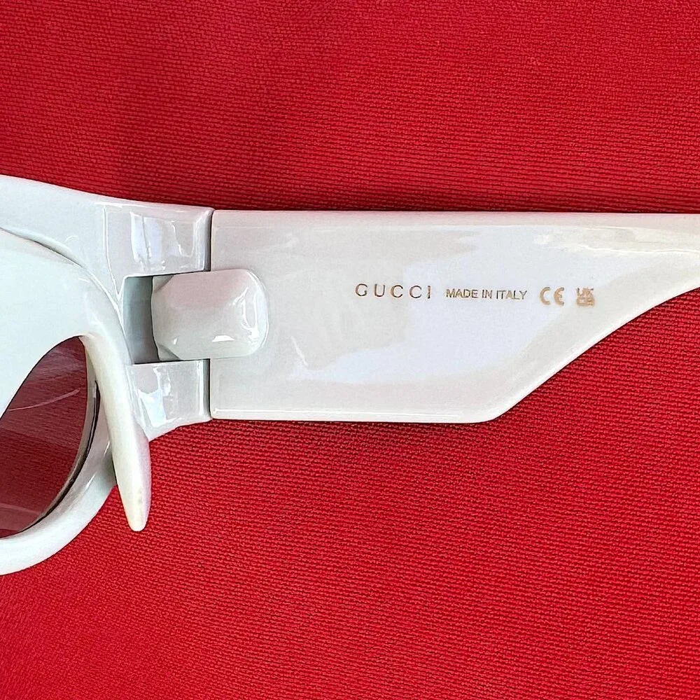 Gucci GG1544S 003 Green Grey Oval Sunglasses Women - Picture 12 of 13